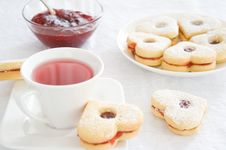 Fruit Tea And Biscuits Stock Photo Fruit Tea And Biscuits Stock Photo
