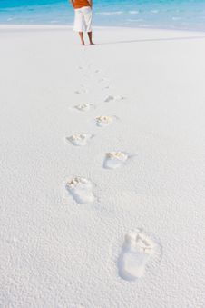 Tracks On Sand Royalty Free Stock Image Tracks On Sand Royalty Free Stock Image