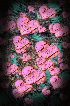 Heart And Three And Pink And Love Royalty Free Stock Images Heart And Three And Pink And Love Royalty Free Stock Images