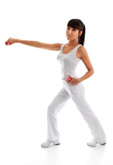 Woman Fitness Exercise Workout Stock Photos Woman Fitness Exercise Workout Stock Photos