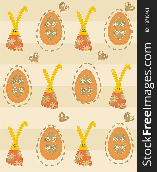 Easter seamless pattern