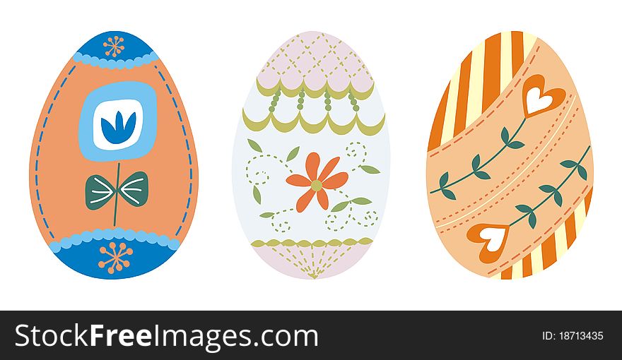 Set Of 3 Easter Eggs (3)