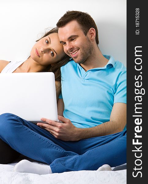 Couple With Laptop