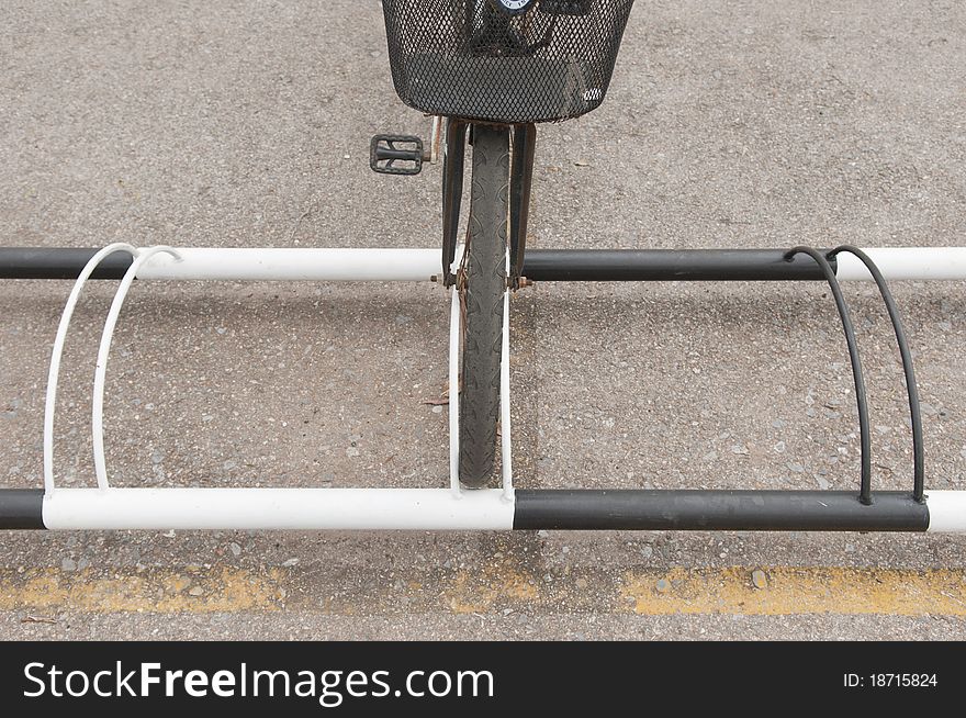 Lock Bicycle Fence