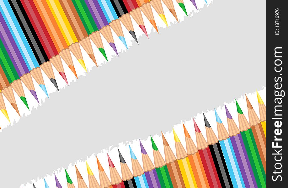 Colorful pens on gray background. Colorful pens on gray background