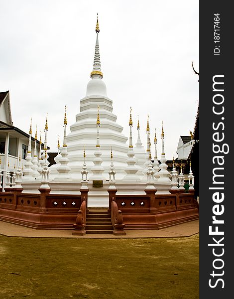 White Pagoda in Chiangmai Thailand. White Pagoda in Chiangmai Thailand
