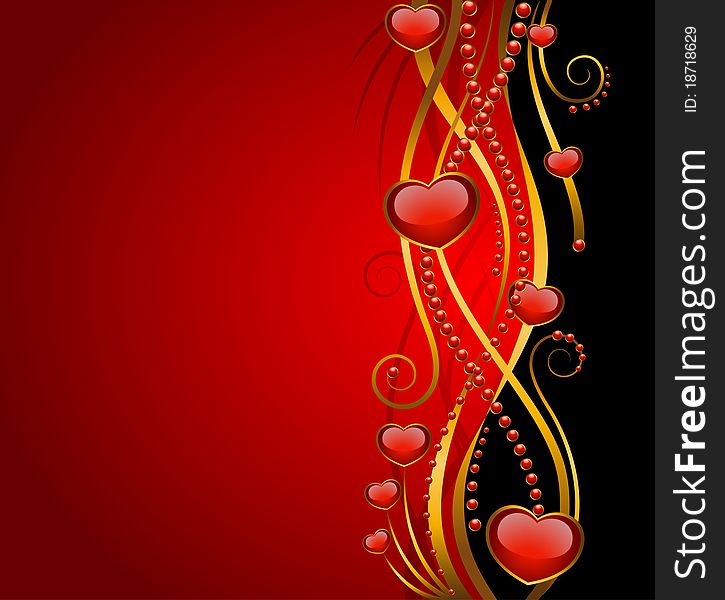 Abstract backgrounds with beautiful hearts.