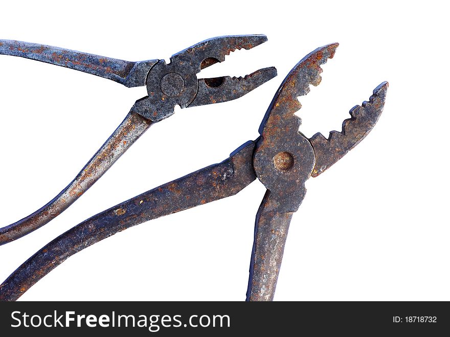 Old Rusty Tools, Pliers, Pincers