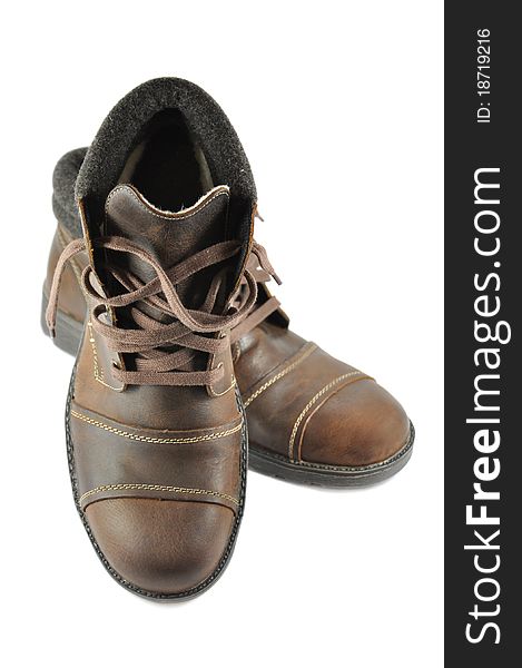 Men S Brown Shoes Isolated