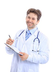 Medical Doctor With Stethoscope Royalty Free Stock Images