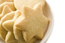 Star Shaped Homemade Cookies In A White Plate Stock Photography Star Shaped Homemade Cookies In A White Plate Stock Photography