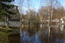 Spring Flood Stock Image Spring Flood Stock Image