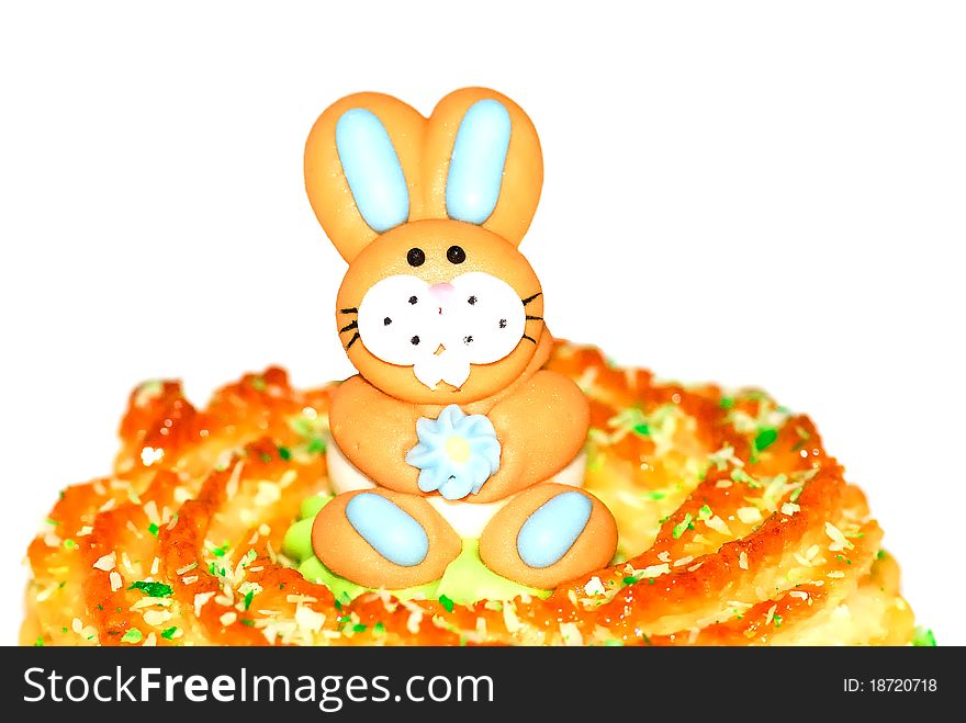 Easter delicacy was on a white background. Easter delicacy was on a white background.