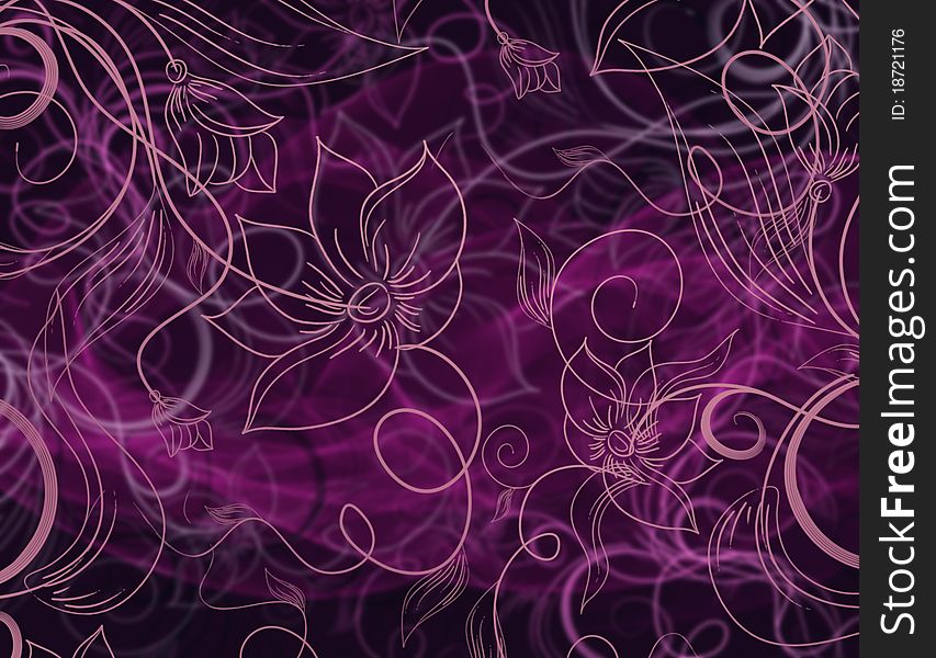 Abstract floral background