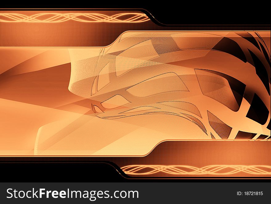 Dynamic hi-tech abstract background