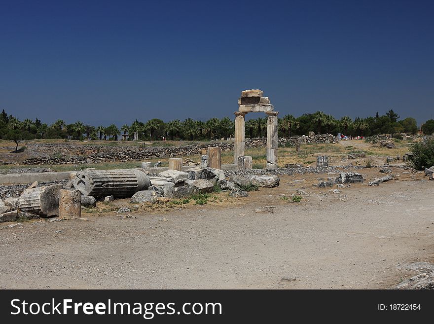 Ancient temple ruins in Turkey. Ancient temple ruins in Turkey