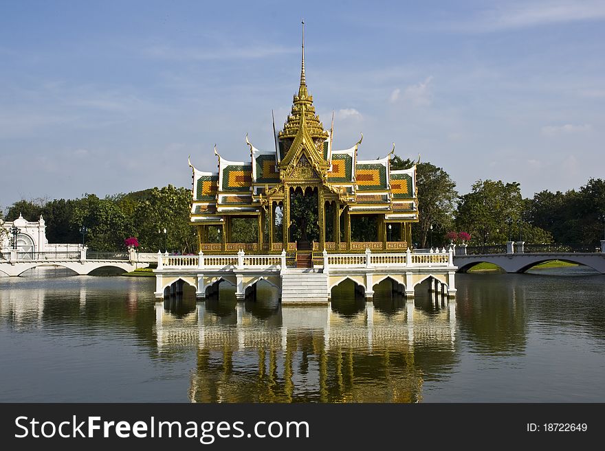 Architecture in Thai style at bang pa-in Ayutthaya. Architecture in Thai style at bang pa-in Ayutthaya