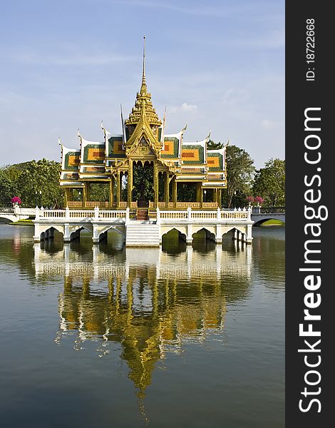 Architecture in Thai style at bang pa-in Ayutthaya. Architecture in Thai style at bang pa-in Ayutthaya