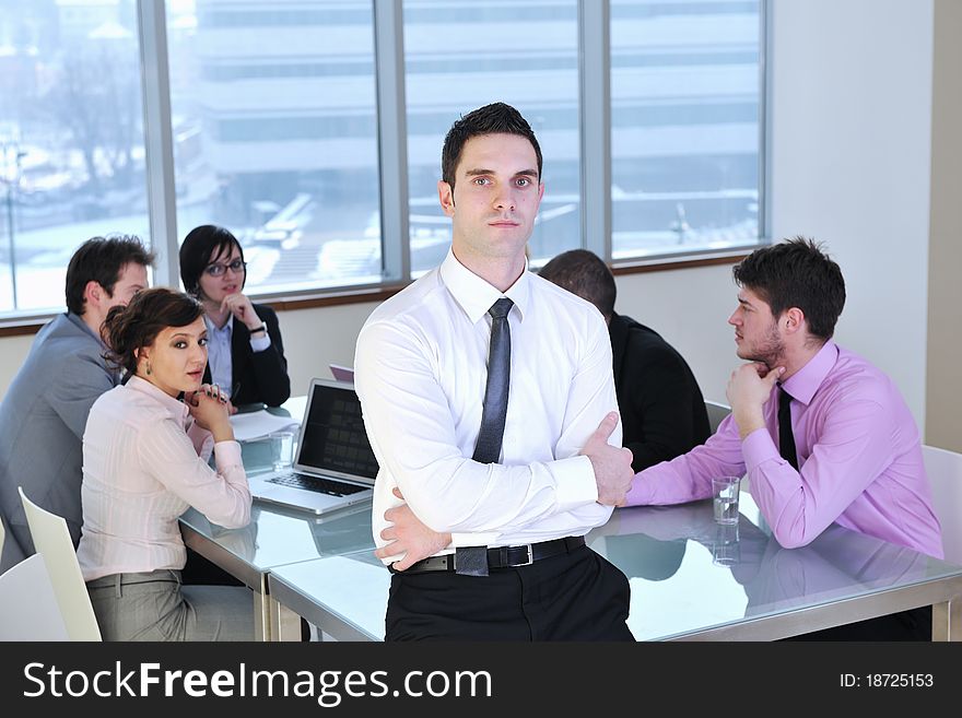 Business people at meeting