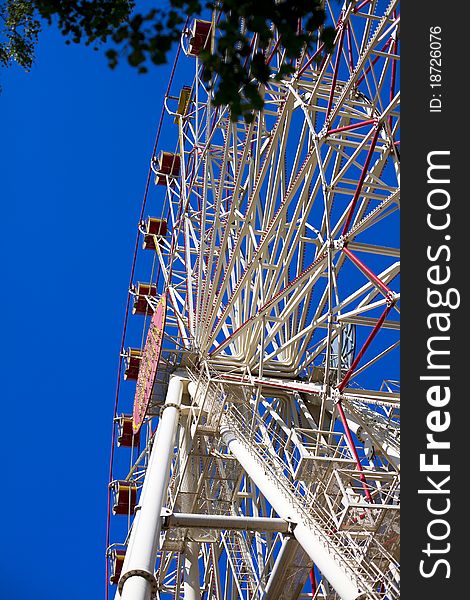 Ferris Wheel and blue sky