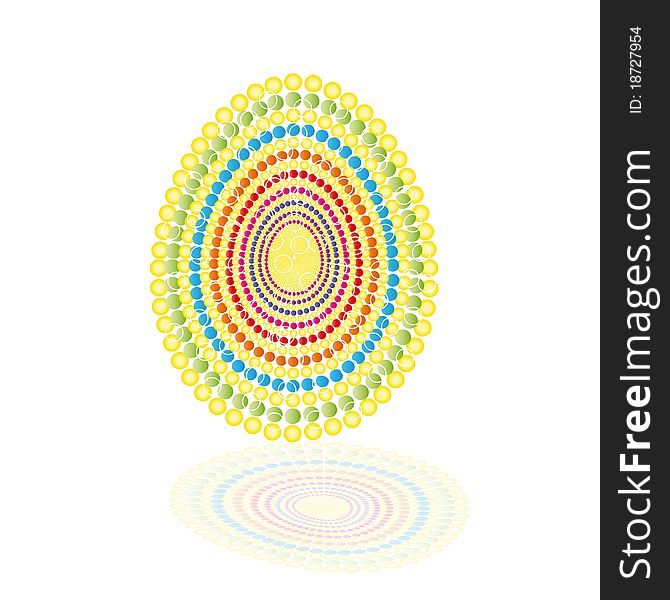 Abstact colorful egg - modern design