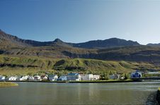 Houses At Fjord S Waterfront Stock Photography Houses At Fjord S Waterfront Stock Photography