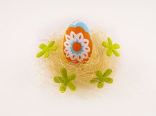 Easter Egg In The Nest Stock Photo Easter Egg In The Nest Stock Photo