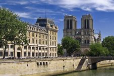 Notre Dame Cathedral In Paris Royalty Free Stock Photography Notre Dame Cathedral In Paris Royalty Free Stock Photography