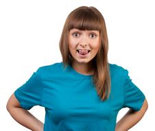 Portrait Of A Young Brunette Stock Photography Portrait Of A Young Brunette Stock Photography