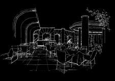 Interior Architecture Construction Landscape Sketc Royalty Free Stock Image Interior Architecture Construction Landscape Sketc Royalty Free Stock Image