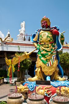 The Chinese God Of War Guan Yu Royalty Free Stock Photography The Chinese God Of War Guan Yu Royalty Free Stock Photography