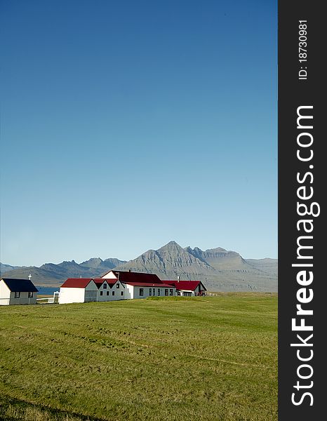 Farm near Iceland's East Fjords. Farm near Iceland's East Fjords
