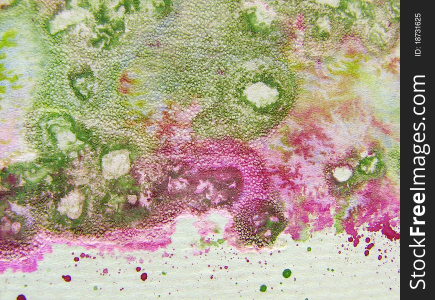 Green & Pink Watercolor Textures 1