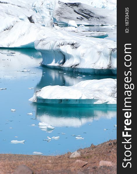 Iceberg on the Lake Jokulsarlon in Iceland