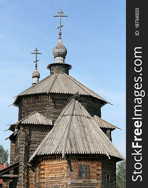 Old wooden curch in Suzdal Russia