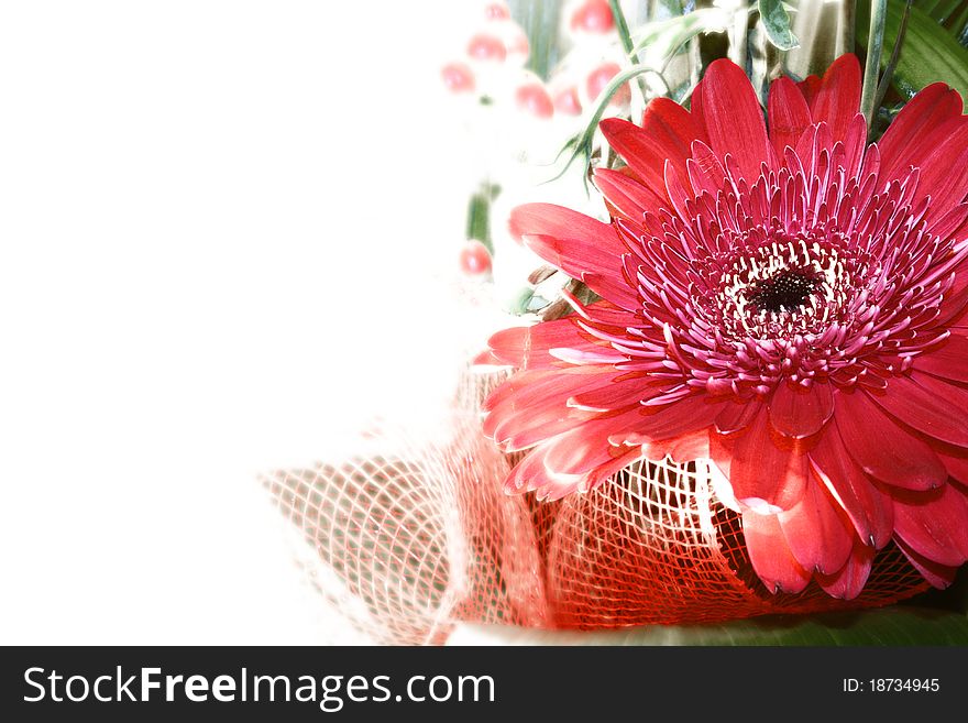 Bunch of flowers poster design template. Bunch of flowers poster design template