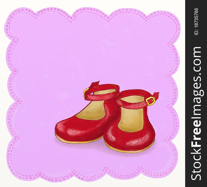 Little girl shoes - Childish style