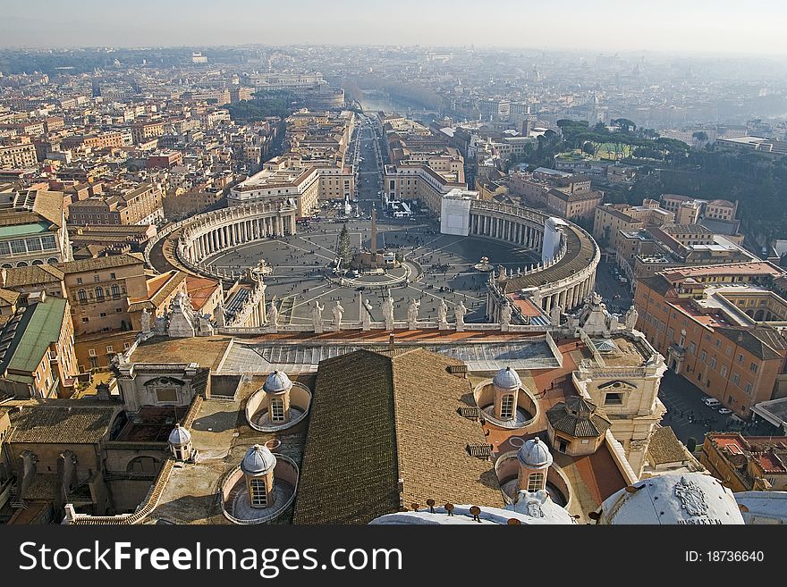 Centre of Rome Italy january summer day. Centre of Rome Italy january summer day