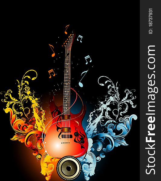 Guitar illustration