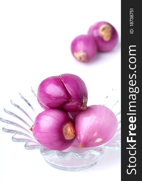 Red onion vegetable isolated on white background. Red onion vegetable isolated on white background