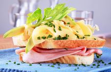 Ham And Cheese Sandwich Stock Photos