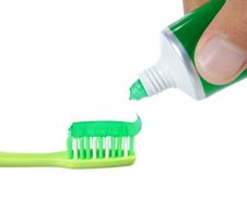 Tooth Brush And Tooth Paste Royalty Free Stock Images