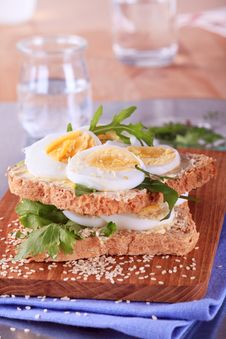 Egg Sandwich Royalty Free Stock Photo Egg Sandwich Royalty Free Stock Photo