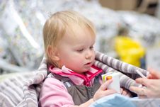 Adorable Baby Sit In Shopping Cart With Juice Royalty Free Stock Photo Adorable Baby Sit In Shopping Cart With Juice Royalty Free Stock Photo