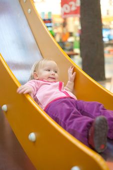 Adorable Baby Sliding Down Baby Slide Stock Images Adorable Baby Sliding Down Baby Slide Stock Images