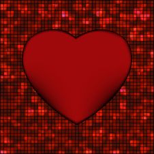Abstract Mosaic Glowing Heart Background. EPS 8 Stock Image Abstract Mosaic Glowing Heart Background. EPS 8 Stock Image