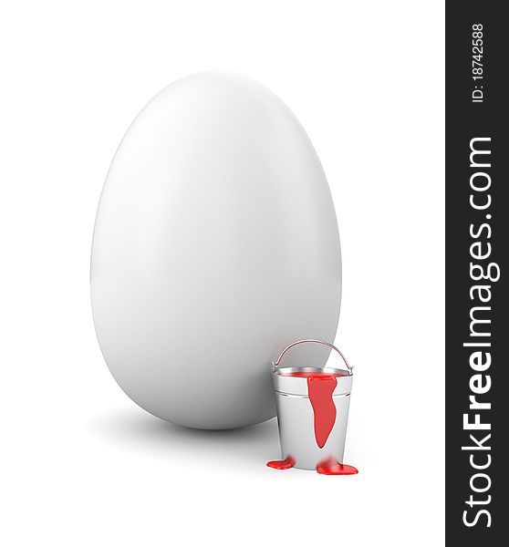 Concept for Easter. Isolated on white. Concept for Easter. Isolated on white