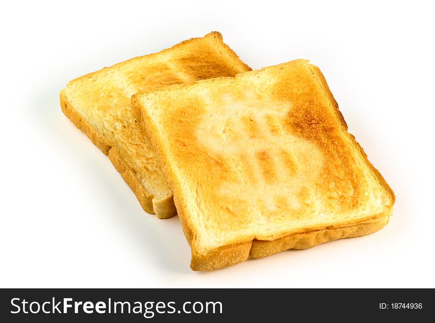 Toast with Dollar sign on Brown Burn Bread. Toast with Dollar sign on Brown Burn Bread