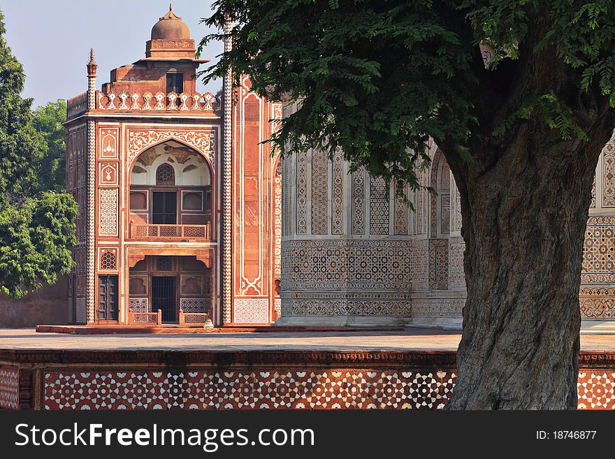 Itimad-Ud-Daulah in Agra is a tomb of Mizra Ghiyas Beg, a persian nobleman and is also called as 'Baby Taj'. It was built between 1622 and 1628. Itimad-Ud-Daulah in Agra is a tomb of Mizra Ghiyas Beg, a persian nobleman and is also called as 'Baby Taj'. It was built between 1622 and 1628.