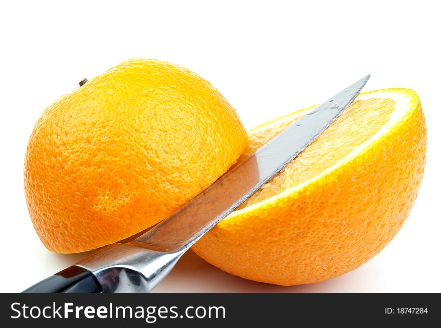 Knife And Orange